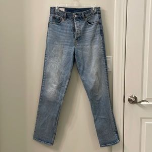 Gap High Rise Cheeky Straight Jeans size 8 tall